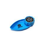 High Society - Mini Rolling Tray Grinder Combo - Neon Blue