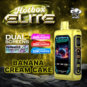 Hotbox Elite 50K Vaporizer - Banana Cream Cake - 5 Pack Box