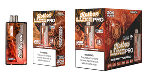 Hotbox™ Luxe Pro 20K Puffs - Creamy Tobacco | Display Pack of 5