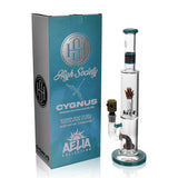 High Society - Cygnus Premium Wig Wag Waterpipe (Turquoise)