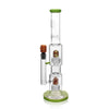 High Society - Gemini Premium Wig Wag Waterpipe (Green)