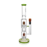 High Society - Gemini Premium Wig Wag Waterpipe (Green)