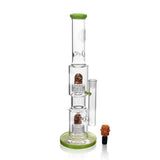 High Society - Gemini Premium Wig Wag Waterpipe (Green)