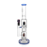 High Society - Gemini Premium Wig Wag Waterpipe (Blue)