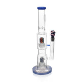 High Society - Gemini Premium Wig Wag Waterpipe (Blue)