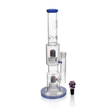 High Society - Gemini Premium Wig Wag Waterpipe (Blue)